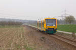 Am trüben Morgen des 24.03.2017 wurde der SWEG VT 650.81 kurz vor der Ortschaft Bötzingen auf seinem Weg nach Bahlingen angetroffen.