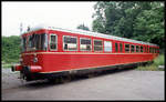 Altfahrzeug der SWEG VT 112 Esslingen stand am 26.6.1993 im Freigelände in Waibstadt.