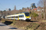 442 316+xxx als MEX 17 Pforzheim/Bruchsal-Stuttgart am 21.02.2023 in Stuttgart Nord.