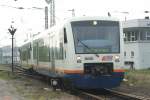 Triebwagen der Ortenau S-Bahn (OSB) TW 529 + 525 am 12.10.2007 in Offenburg