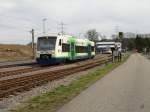 Breisgau-S-Bahn 013  Stadt Waldkirch  am 30.03.2010 auf der SWEG Strecke Neckarbischofsheim Nord - Hffenhardt auf Testfahrt.