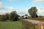 SWE 87376 mit VT 530  Freudenstadt  und 521  Stadt Kehl  kurz vor Oberkirch (19.09.2015)