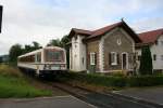 Triebwagen NE81 der SWEG am 13.7.2009 in Neidenstein.