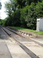 Bahnsteig Siegelsbach Wald am 27.07.05