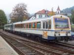 Wieder vereint auf der Achertalbahn im Einsatz!SWEG VT 125 mit seinem Steuerwagen VS 200 am 18.10.10