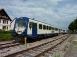 VT 128 der SWEG (ex HzL) steht am 28.07.2011 in Endingen a.K.