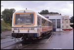 SWEG Depot Neckarbischofsheim am 12.8.1989: VT 121 