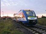 VT 811 auf dem Weg nach Magdeburg am 10.10.2014 in Halberstadt 