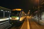 VT 800 am 14.03.2015 des HEX nach Magdeburg HBF in Thale HBF