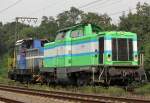 Wincanton 42 (211 030) & Wincanton 18 (Henschel DHG 700) in Duisburg Neudorf am 27.07.2011