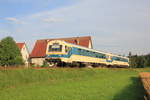 VS+VT 426 auf ihrer Fahrt von Schorndorf nach Rudersberg-Oberndorf am 18.07.2017 in Michelau. 