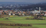 WEG (Strohgäubahn) VT 366 // Blick vom  Grüner Heiner  auf Korntal.