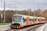 VT 430+423 als RB Dettenhausen-Böblingen bei der Einfahrt in Böblingen-Zimmerschlag. 