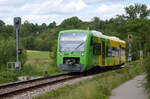 VT 367 am 10. August im Münchinger Tal kurz vor Münchingen.