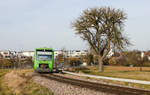 VT 362 als RB47 Heimerdingen Korntal am 12.02.2022 bei Münchingen-Rührberg. 