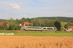 VT 421+440 auf ihrer Fahrt von Rudersberg-Oberndorf nach Schorndorf am 18.07.2017. 