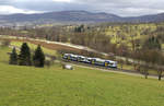 WEG (Tälesbahn) VT 445 + 446 // Aufgenommen zwischen den Stationen Neuffen und Linsenhofen.