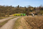 VT362 als RB47 Heimerdingen-Korntal am 12.02.2022 zwischen Münchingen und Schwieberdingen.