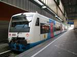 VT 414 und VT 416 der WEG als SDZ 91752 nach Hemmingen, Stuttgart Hbf, 19.12.09