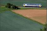 Strohgäubahn III -     Ein VT NE 81 Triebwagen zwischen Korntal und Münchingen.