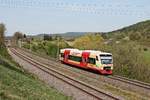 Als Ringzug nach Immendingen fuhr am Nachmittag des 24.04.2020 der SWEG/HzL 245 (650 641-3) aus dem Haltepunkt von Rottweil Saline in Richtung Tuttlingen.