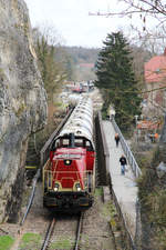 HzL V 180 // Bahnhof Sigmaringen // 6. April 2016
