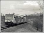 VT 201, VT 46 und ein weiterer HZL Triebwagen der Baureihe 650 fahren am Nachmittag des 4.3.14 als Regionalbahn von Tübingen Richtung Sigmaringen.