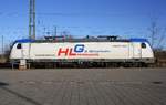 HLG 187 320-7 am 05.12.2018 in Anklam Hafenstrasse.