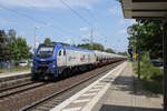 HLG 159 215 mit leeren Laugenzug von Sehnde nach Heimboldshausen, am 11.07.2023 in Sarstedt.