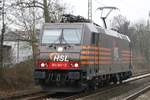 HSL 185 601-2 in Oberhausen Holten, am 18.02.2017.