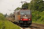 HSL 185 600-4 mit Autotransportzug in Gelsenkirchen Buer Nord, am 08.07.2017.