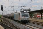 185 671-5 mit Kesselwagenzug im Bremer Hauptbahnhof. Aufgenommen am 11.05.2016.