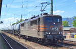 HSL 151 017-1 (NVR-Nummer: 91 80 6151 017-1 D-HSL) mit einem Kesselwagenzug am 03.06.19 Magdeburg Neustadt.