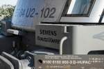 Detailfoto der Siemens E-Lok mit Typ-& Loknummer (eingefügt).
