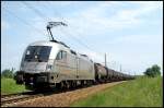 Hupac ES 64 U2-101 durchfhrt mit Kesselwagen von Stendell nach Rostock-Seehafen am 06.06.2007 den Hp Kummerow.