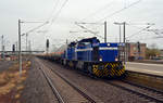275 806 und 275 011 der Infra Leuna bespannten am 17.03.19 den Ammoniakzug von Wittenberg-Piesteritz nach Großkorbetha.