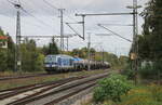 InfraLeuna 247 907  Helena  mit Kesselwagen von Großkorbetha nach Duisburg-Hamborn, am 05.10.2023 in Neudietendorf.