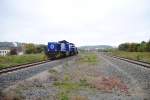 7.10.2010 13:25 Zwei G 1206 der Infra Leuna (IL) Gesellschaft bei der Durchfahrt durch den Bahnhof Gera Sd.