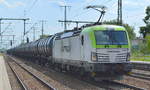 ITL - Eisenbahngesellschaft mbH mit  193 783-8  [NVR-Nummer: 91 80 6193 783-8 D-ITL] und Kesselwagenzug am 04.06.19 Golm (Potsdam).