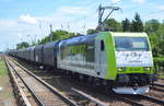 ITL - Eisenbahngesellschaft mbH mit  185 548-6  [NVR-Nummer: 91 80 6185 548-5 D-ITL] mit Coilzug am 20.06.19 Berlin Hirschgarten.