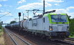 ITL - Eisenbahngesellschaft mbH mit  193 783-8  [NVR-Nummer: 91 80 6193 783-8 D-ITL] und Kesselwagenzug am 03.07.19 Dresden Strehlen.