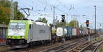 ITL - Eisenbahngesellschaft mbH, Dresden [D] mit ihrer  185 562-6  [NVR-Nummer: 91 80 6185 562-6 D-ITL] und Containerzug Richtung Frankfurt/Oder am 25.09.19 Berlin Hirschgarten.