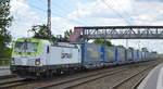 ITL - Eisenbahngesellschaft mbH, Dresden [D] mit  193 785-3  [NVR-Nummer: 91 80 6193 785-3 D-ITL] und Taschenwagenzug am 26.05.20 Bf.