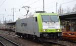 ITL - Eisenbahngesellschaft mbH, Dresden [D] mit  185 562-6  [NVR-Nummer: 91 80 6185 562-6 D-ITL] am 19.01.21 Durchfahrt Bf.
