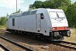 285 107 von ITL Eisenbahn, fotografiert am 25.07.2022 in Radeberg