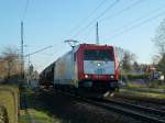 ITL 185 649 durchfährt mit ihrem Güterzug Dresden Stetzsch am 13.11.11