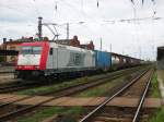 Am 10.05.2013 kam ITL 185 649 mit einem Containerzug durch Stendal und weiter nach Salzwedel.