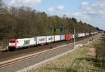 185 650 mit DGS 42328 (ITL, Praha-Zizkov–Hamburg-Waltershof) am 16.04.2015 zwischen Radbruch und Winsen (Luhe)