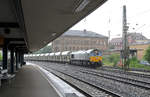 ITL CB 1001 erreicht mit einem Ganzzug den Bahnhof MInden (Westfalen).