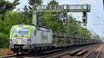 Captrain/ITL 193 894-3 [NVR-Number: 91 80 6193 894-3 D-ITL] mit PKW-Transportzug (leer) am 30.05.18 Dresden-Strehlen.
